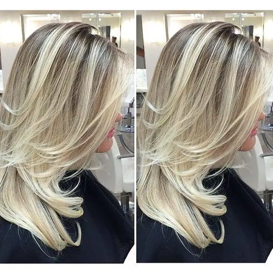 Feathered Blonde Layers Hairstyle