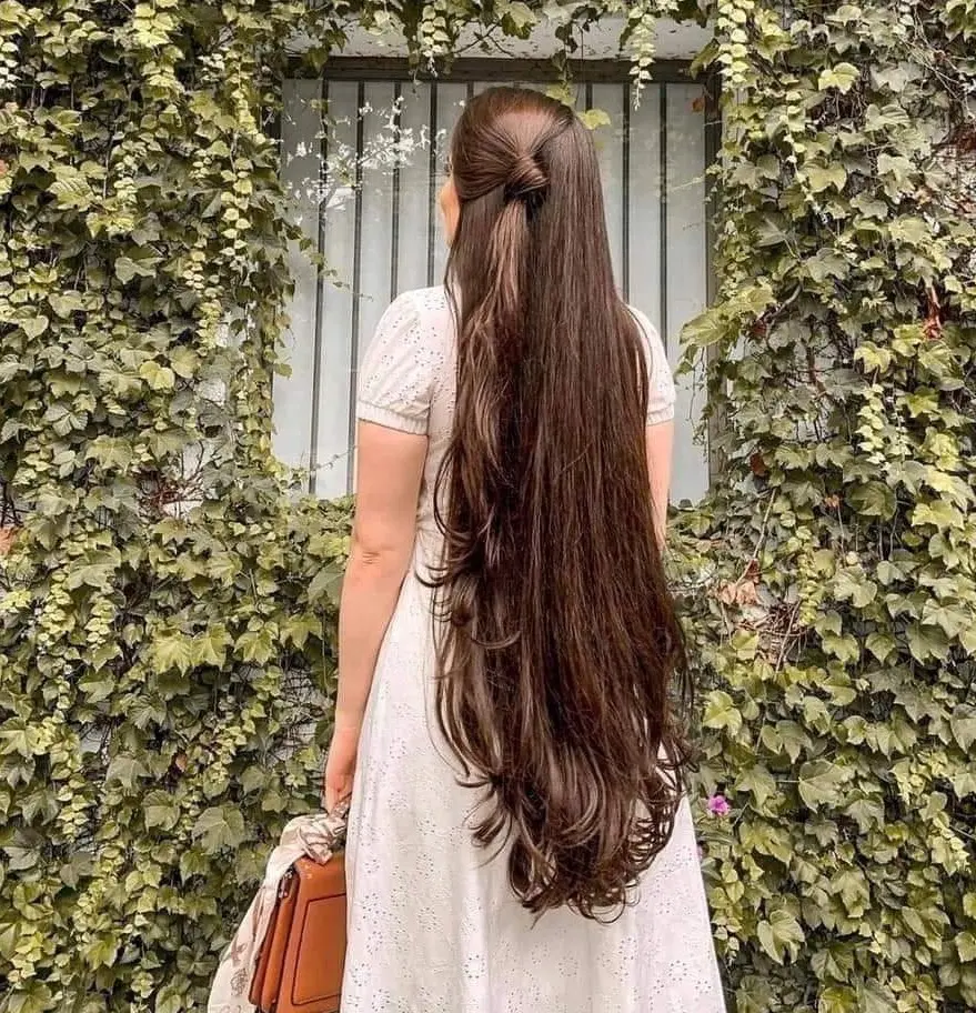 Long and Luscious Brunette Locks Hairstyle