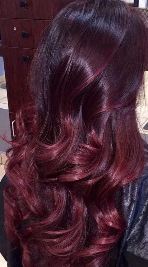 Burgundy Waves