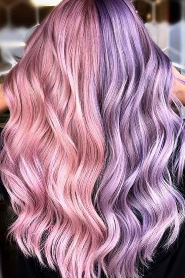 Pastel Pink and Purple Waves