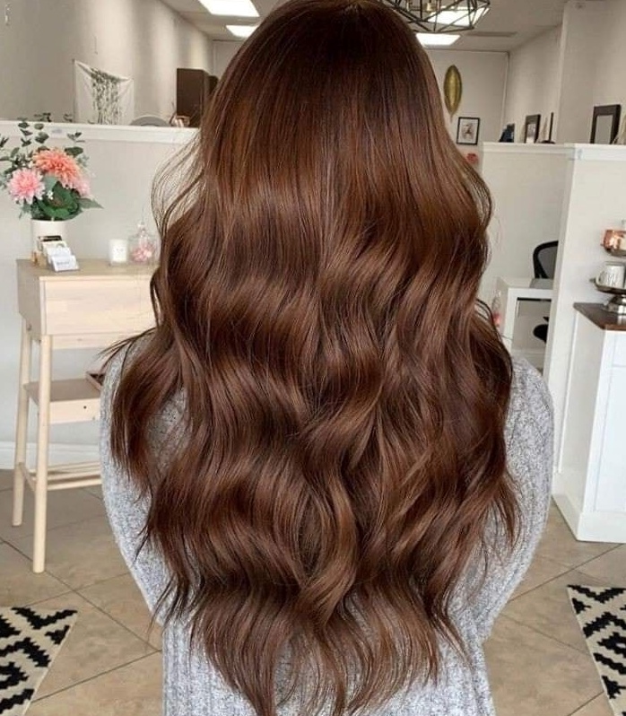 Warm Chestnut Waves