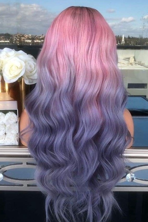 Pastel Pink to Purple Ombre