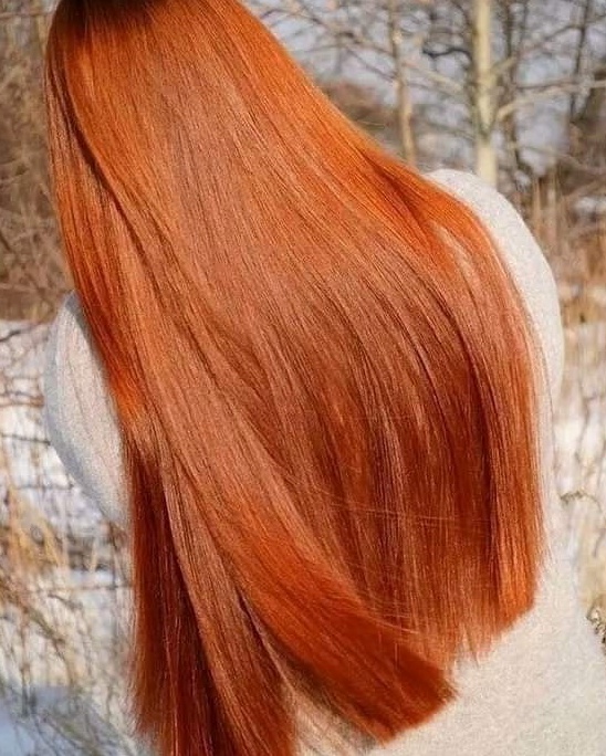 Sleek Copper Hair