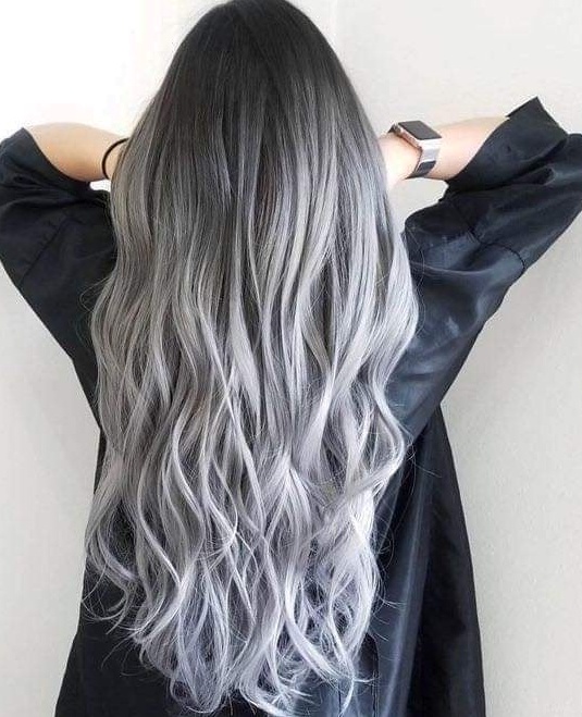 Silver Ombre Waves