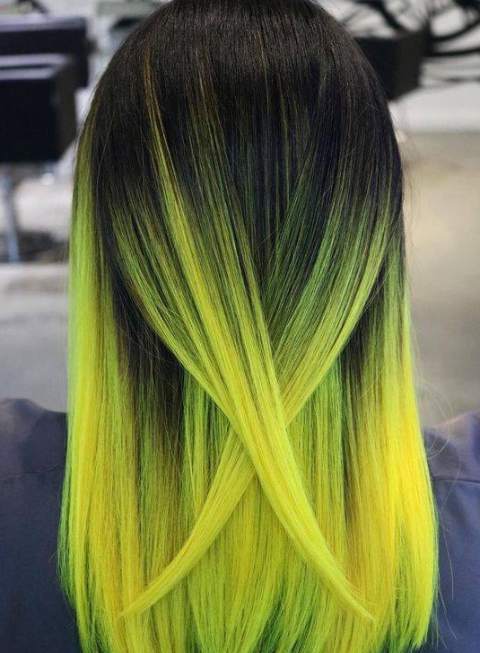 Vibrant Yellow Ombre