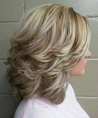 Layered Blonde Bob