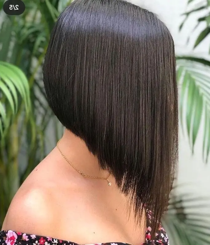 Angled Bob Cut Hairstyle