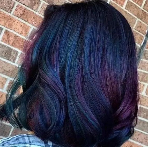 Mystical Blue Ombre Hair