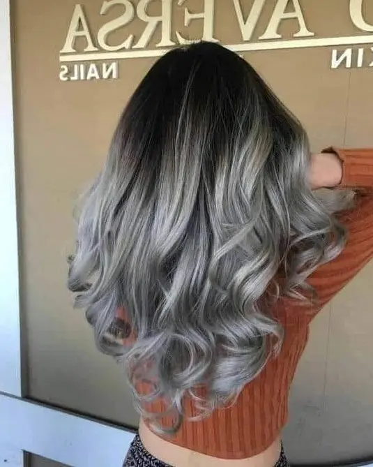 Silver Waves Ombre Hair