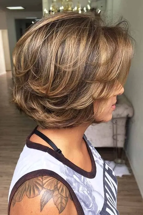 Golden Blonde Ombre Bob Hairstyle