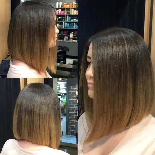 Sleek Ombre Bob Hairstyle