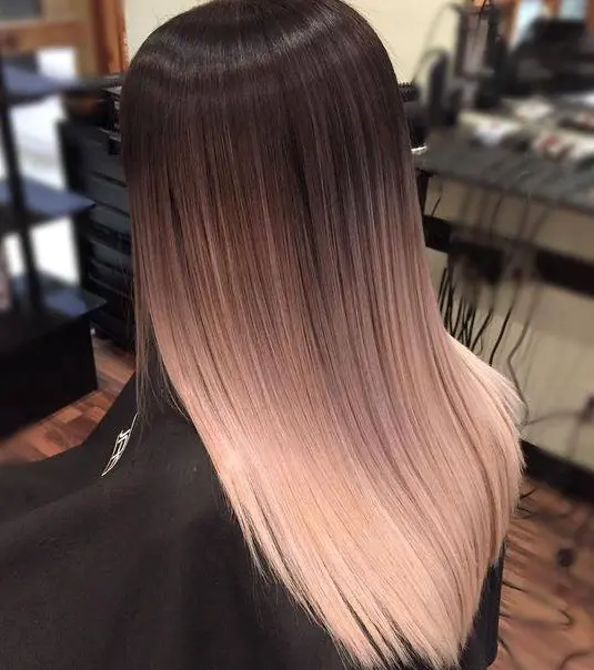 Platinum Ombre Hair Hairstyle