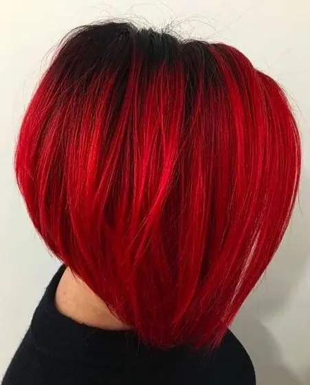 Fiery Red Bob Hairstyle