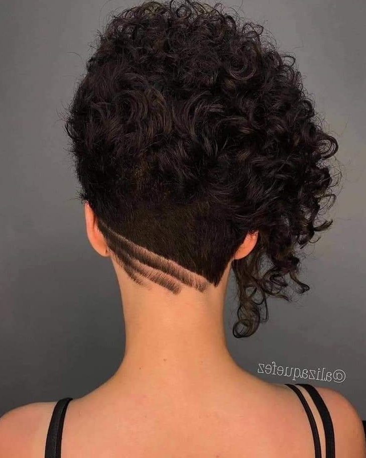 Curly Undercut Bob hairstyle