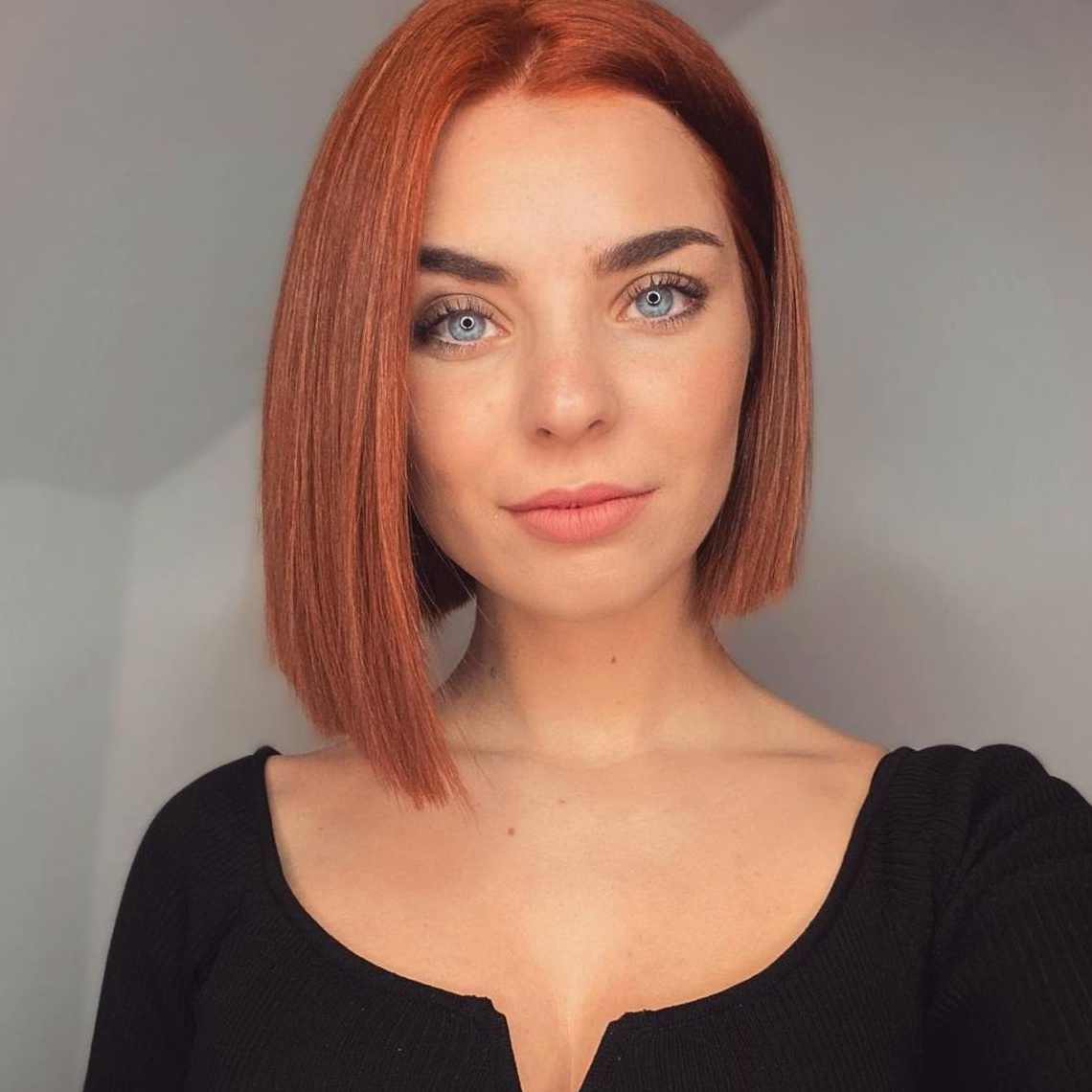 Fiery Red Bob hairstyle