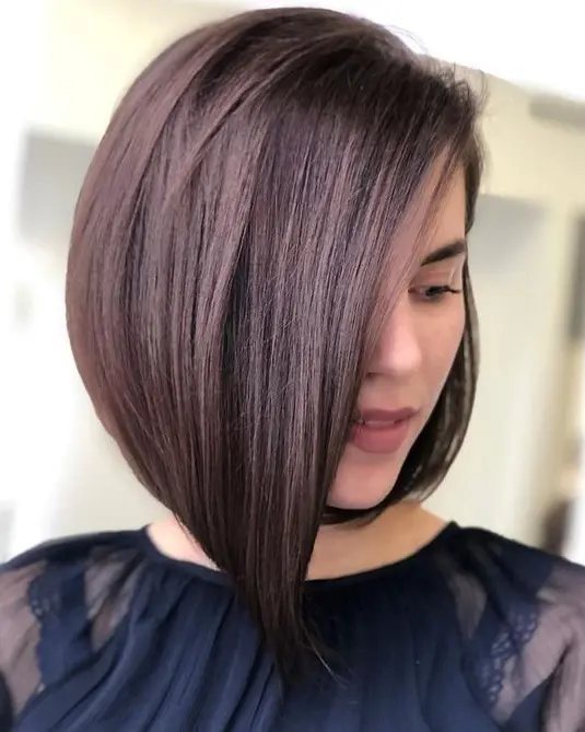 Sleek Asymmetrical Bob Hairstyle