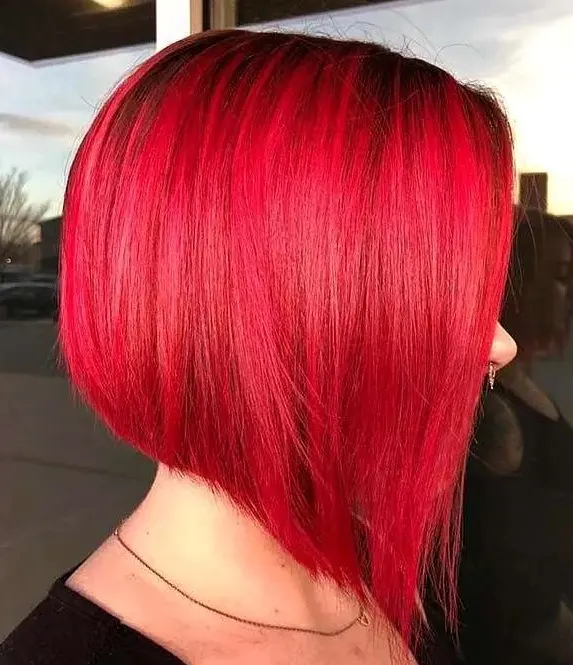 Fiery Red Bob Hairstyle