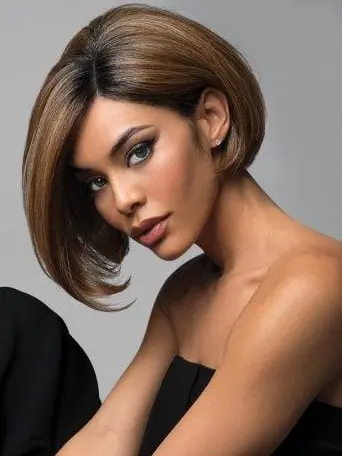 Sleek Brunette Bob Hairstyle