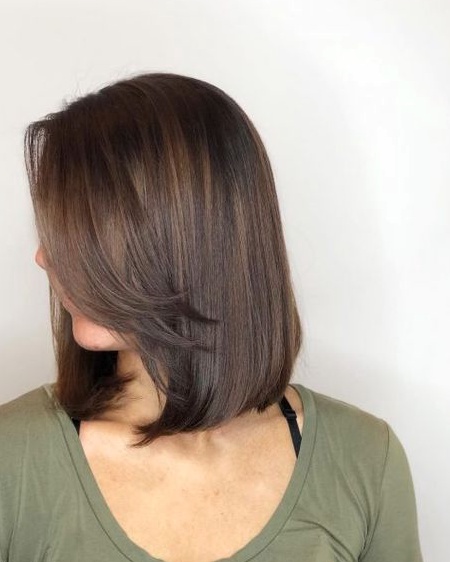 Subtle Brunette Bob hairstyle