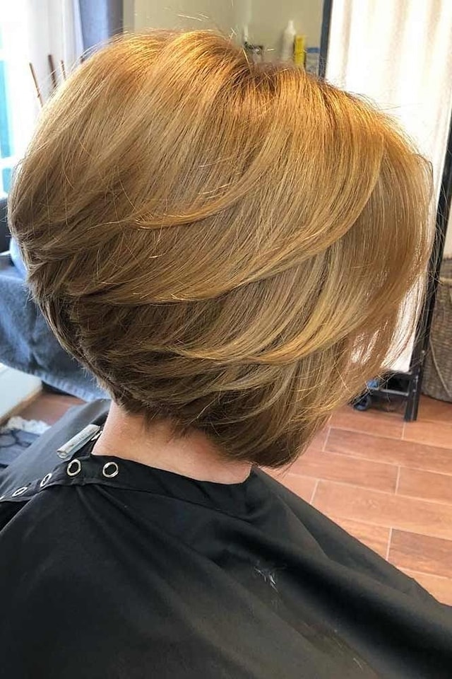 Layered Blonde Bob