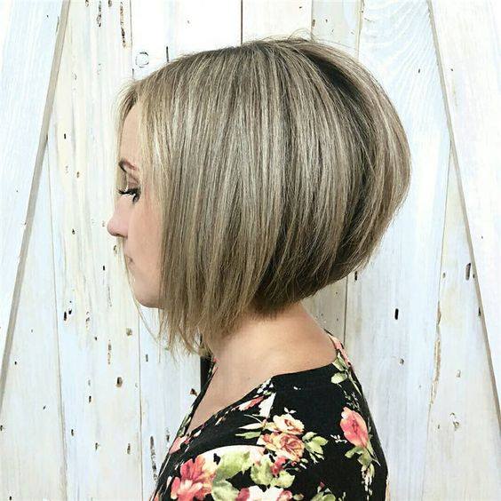 Blonde Stacked Bob