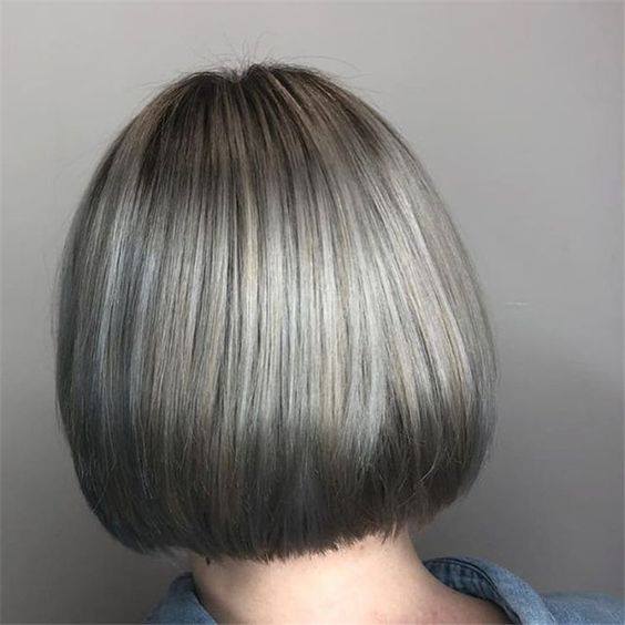 Straight Silver Bob