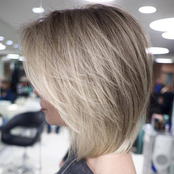 Layered Blonde Bob