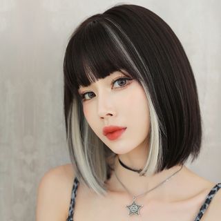 Black Bob with Silver Streaks