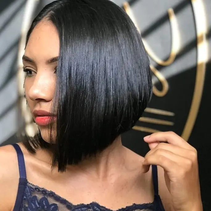 Sleek Asymmetrical Bob Hairstyle