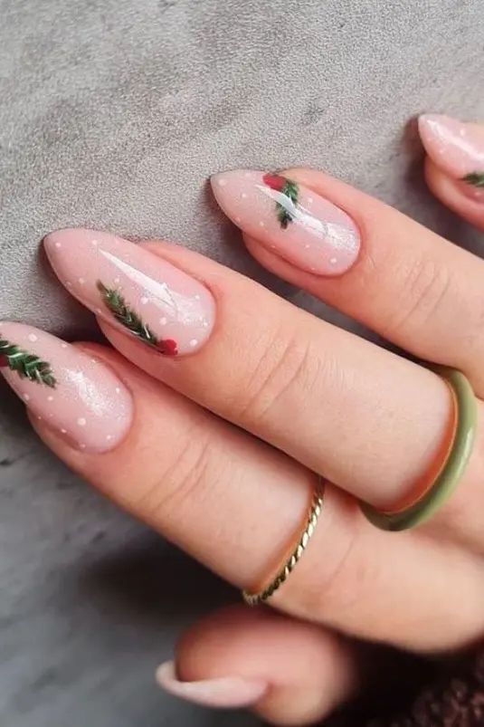 Delicate Floral Nails