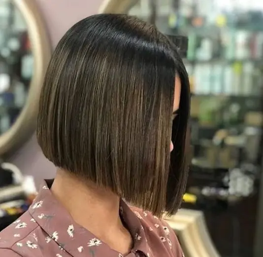 Blunt Cut Bob with Subtle Ombre Hairstyle