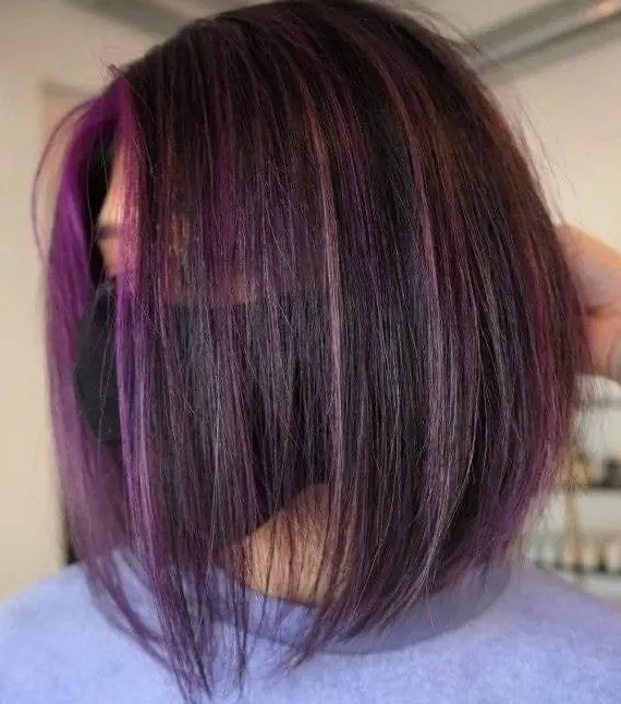 Purple Tint Bob Hairstyle