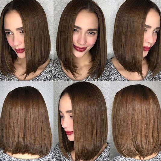 Classic Brown Bob Hairstyle