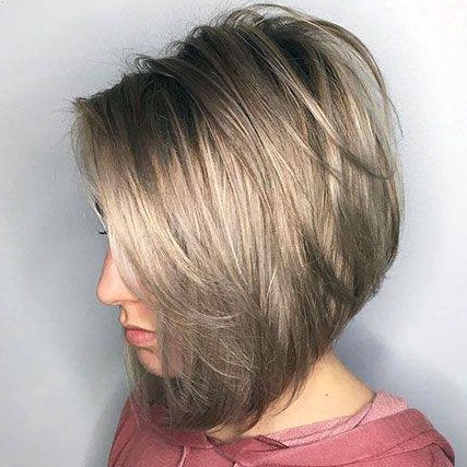 Layered Textured Bob Hairstyle