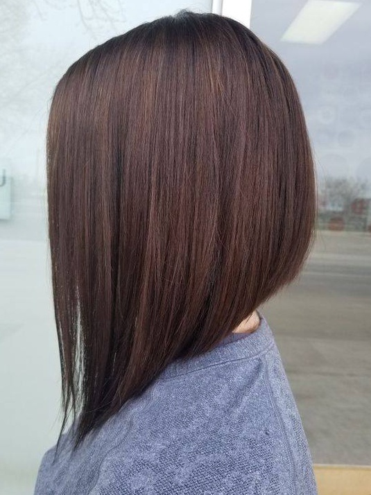 Angled Bob Cut Hairstyle