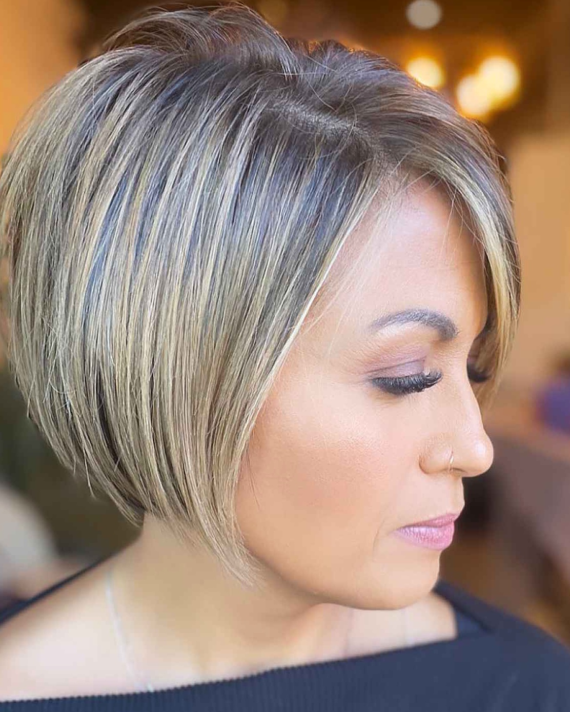 Textured Blonde Bob Hairstyle