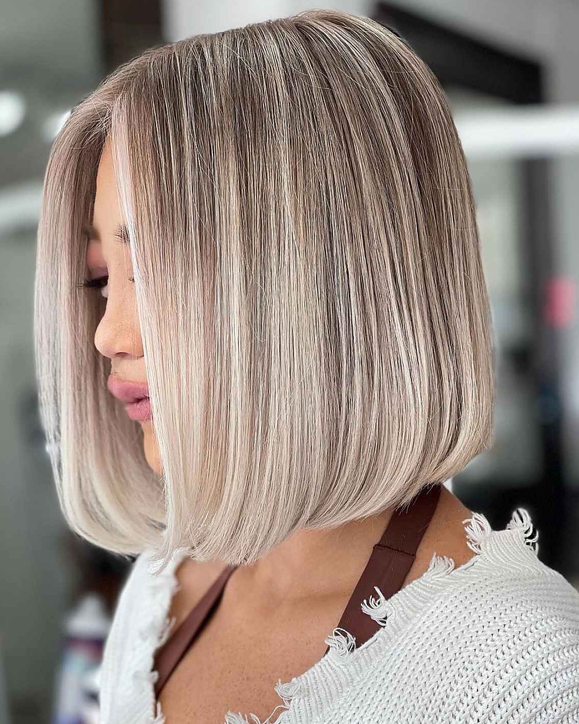 Platinum Blonde Bob Hairstyle