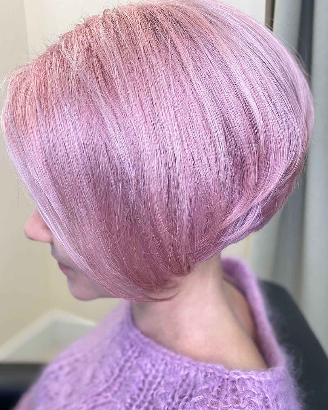 Pastel Pink Bob Hairstyle