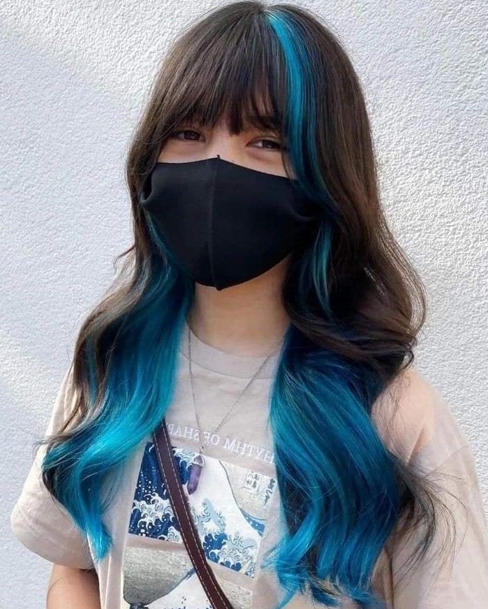 Blue Ombre Layers Hairstyle