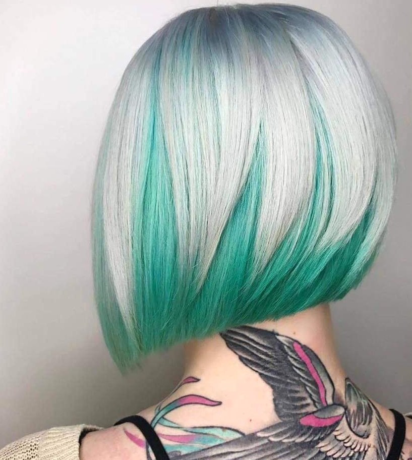 Mint Green Underlayer Hairstyle