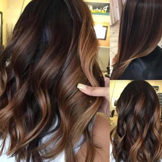 Subtle Brown Balayage Layers Hairstyle