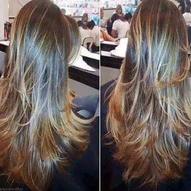 Blonde Balayage Layers Hairstyle