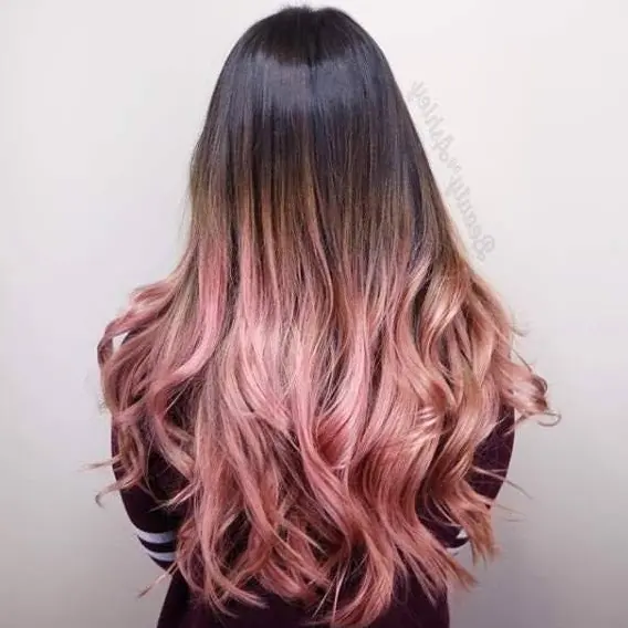 Rose Gold Waves Hairstyle