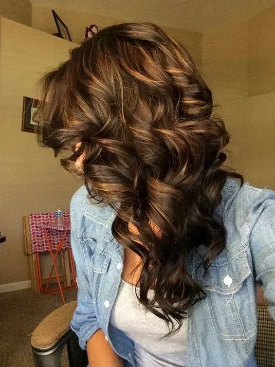 Rich Chocolate Waves Hairstyle