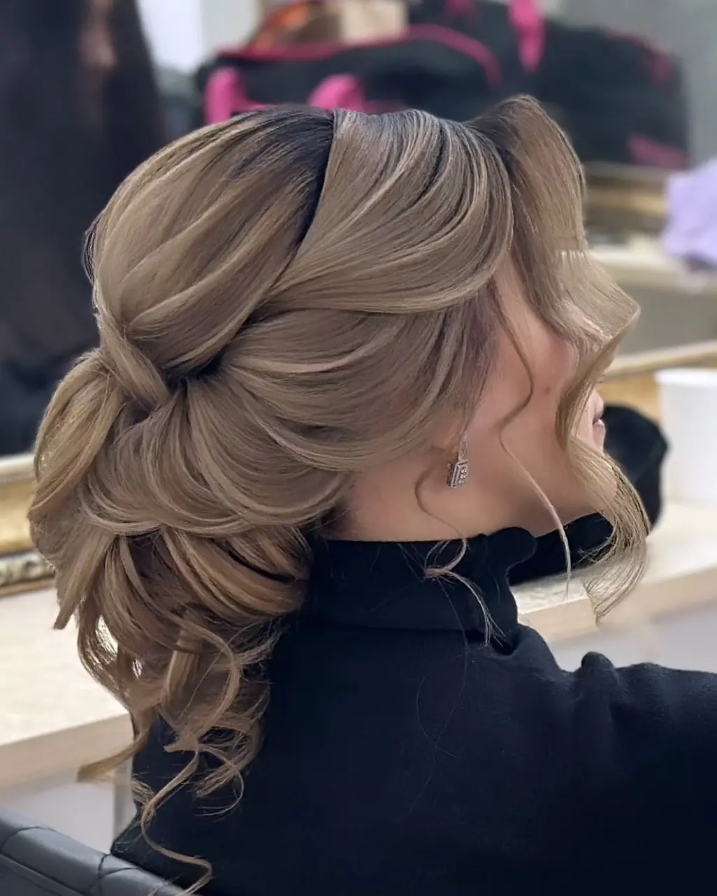 Side-Swept Bridal Updo