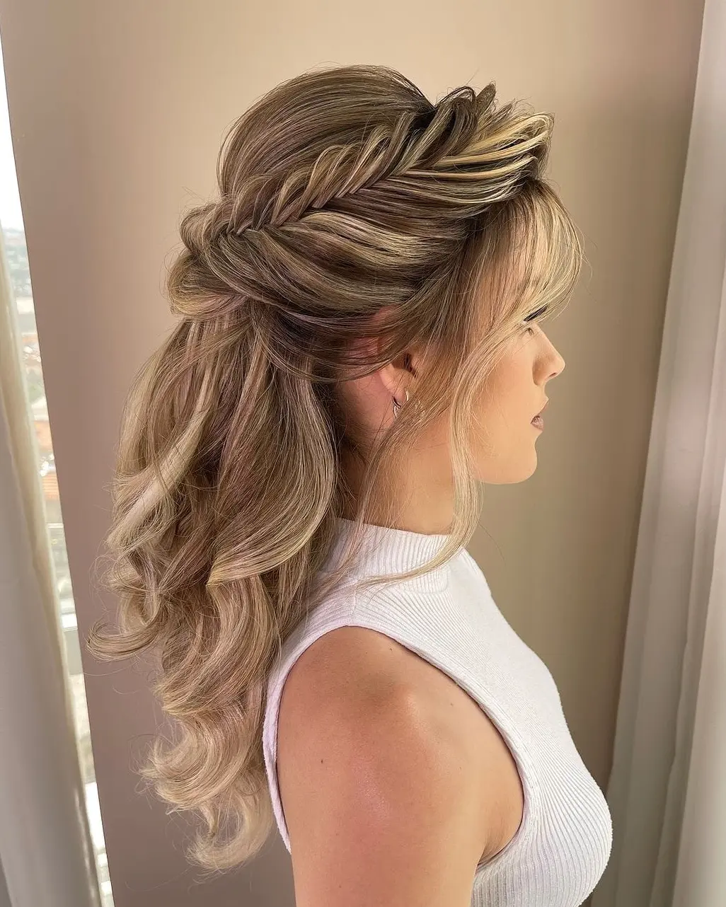 Half-Up Braided Hairstyle