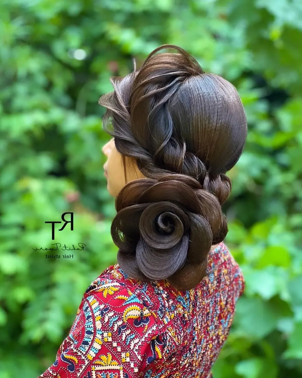 Elegant Twisted Bridal Updo